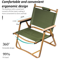 Chaise de voyage moderne en aluminium de qualité supérieure, confortable, légère, pliable, portable, pour la plage, le camping, la pêche