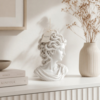 Moule en silicone moderne pour buste de Méduse, pour projets DIY en plâtre, gypse, résine, ornements, pierres aromatiques artistiques, décoration intérieure et cadeaux, vente en gros