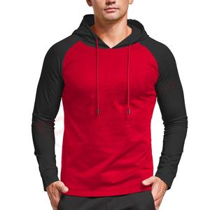 100% Cotton Patchwork Men Autumn Long Sleeve Bottom-Shirt Male Hooded Sweatshirt Street-<b>Wear</b> Pullover Hip-Hop Hoodies - Product Image 2