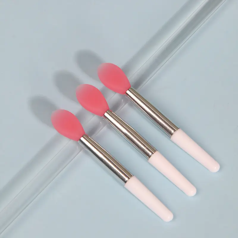 Mini applicatore di pennelli per lucidalabbra in silicone pennelli per rossetto portatili per prodotti per il trucco