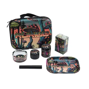 Vente en gros Nouveau design Set de fumeurs Set de jus de fruits Nouveau style 6 en 1 de haute qualité Logo personnalisé Premium Deluxe Edition Kit de fumeurs