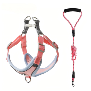 高級反射ポリエステル製ペット用バックル留め犬用サマーベルト <span class=keywords><strong>2026</strong></span>年新作 通気性パッド入り 特徴：サイズXS～XL - Product Image 2