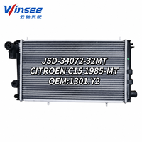 Radiateurs de voiture neufs YunChi pour Citroën C15 1985 MT, système de refroidissement, prix d'usine, vente en gros, radiateur en aluminium OE 1301.Y2