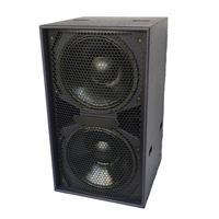 Système de sonorisation pour concerts en plein air LASE B 218 Audio Bass Line Array, double caisson de basses de 18 pouces, puissance de pointe 1600W/3200W, contreplaqué Bric