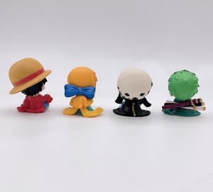 ของเล่นขนาดเล็กรูปลูฟี่สำหรับเด็กรูปการ์ตูน1ชิ้นใน4ชิ้นของเล่นแบบมีฝาปิดสำหรับเครื่อง gashapon - Product Image 3