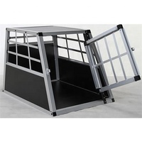 Niche de voyage en aluminium pour chien, Cage de Transport pour véhicule