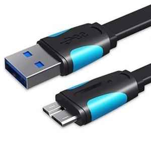 Cable USB 3.0 - microUSB macho a USB macho, 1.5m, hasta 10W, 5Gbps, color azul y negro, ideal para transferencias rápidas y - Product Image 1