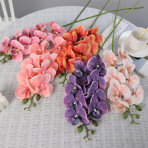 Fabricant chinois <span class=keywords><strong>de</strong></span> fleurs artificielles d'orchidées Phalaenopsis pour la décoration <span class=keywords><strong>de</strong></span> la maison, les événements, la vente en gros, les fleuristes, les mariages, les fournitures en vrac - Product Image 2