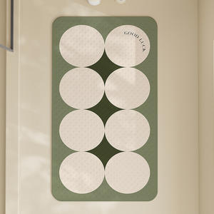 Alfombrilla de seguridad para bañera de estilo moderno, alfombrillas de baño de PVC antideslizantes con patrón sólido, ventosas, alfombrillas ligeras hechas a máquina para Baño - Product Image 1