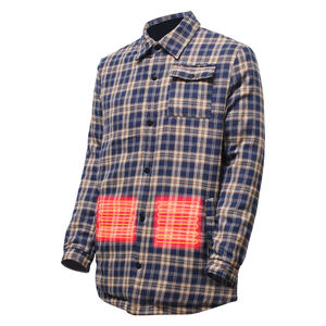 Veste chauffante décontractée d'hiver pour <span class=keywords><strong>homme</strong></span>, <span class=keywords><strong>sans</strong></span> coutures, en duvet, <span class=keywords><strong>grande</strong></span> <span class=keywords><strong>taille</strong></span>, <span class=keywords><strong>taille</strong></span> unique, personnalisable, avec batterie chauffante intégrée et logo frontal - Product Image 1