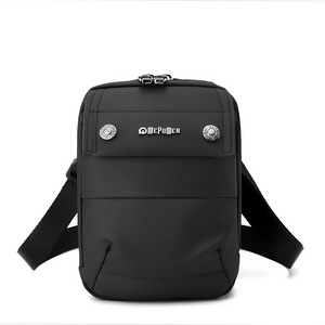 Nueva Bolsa de Pecho Pequeña Cuadrada de Nailon Impermeable y Resistente al Desgaste para Hombre, para Viajes y Desplazamientos, con Cierre de Cremallera y Costuras - Product Image 3