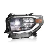 Ensemble de phares LED pour Toyota Tundra 2014 2015 2016 2017 2018 2019 2020 2021, projecteur DRL, boîtier noir, paire, 12V, pick-up
