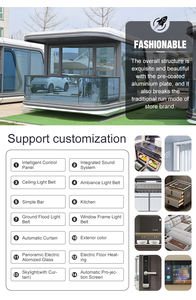 Casa Cápsula Espacial Moderna para Glamping de Lujo, Casa Prefabricada Compacta con Estructura de Acero en <span class=keywords><strong>Alquiler</strong></span> - Product Image 3