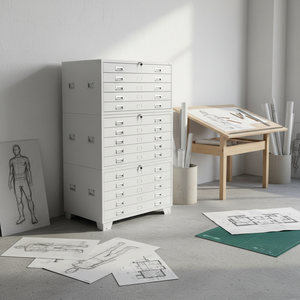 Armoire de classement mobile en acier moderne personnalisable avec tiroirs verrouillables et poignée latérale, idéale pour la maison, le bureau, l'hôtel, l'hôpital, le musée, le studio - Product Image 1