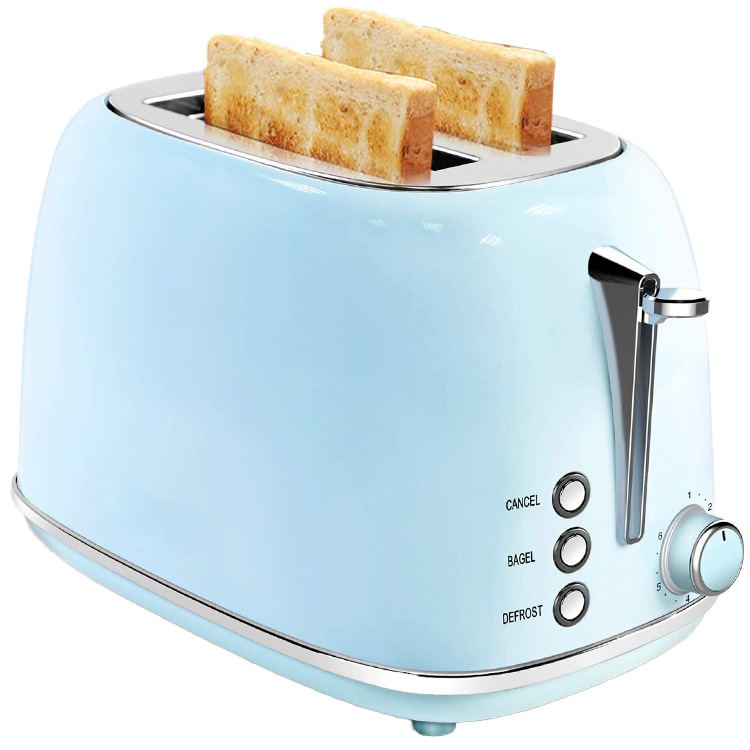 OUSHENG 2-Slice Auto Pop-up Stainless Steel Toaster Wider Slot Various ...