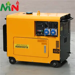 Pronto para enviar gerador elétrico diesel 5kw gerador diesel silencioso amarelo portátil kva