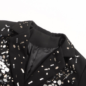 Giacche Autunnali da Donna con Paillettes M-2XL, Design Artigianale con Dettagli Laterali - Product Image 4