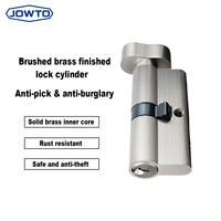 Cylindre de serrure de porte de toilette en laiton profil européen 70 mm, durable, anti-corrosion, pour hôtel, bureau et salle de bain domestique