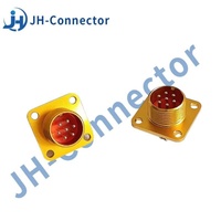 Prise d'alimentation industrielle mâle-femelle résistante à la température, série PC Jinghang, norme russe, connecteur d'aviation rond