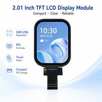 Direktvertrieb 2,01 Zoll TFT LCD Bildschirmmodul 240x296 IPS Display Mit RoHS-Unterstützung für Smart Ring Geräteprojekt-Lösungen