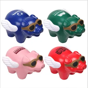 Werbegeschenke fliegendes Schwein Pu-Stressball/Stressmittel/Stress-Spielzeug