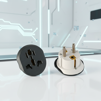 Adaptateur de voyage universel pour prise européenne, convertisseur de voyage 250V, adaptateur de voyage blanc et noir pour l'Allemagne et la France