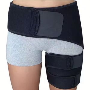 Soporte de cadera y muslo, cinturón de compresión ajustable, protección deportiva para músculos isquiotibiales, articulaciones, culturismo, mujeres y hombres - Product Image 3