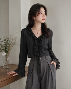Top Corto Chic para Mujer con Lazo Delantero para un Estilo Elegante - Product Image 5