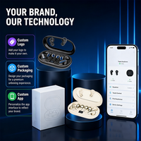 Écouteurs sans fil triples V5.4 avec moteur à vibration, autonomie de 42H, affichage LED, écouteurs sportifs à oreille ouverte, vente en gros, marque personnalisable