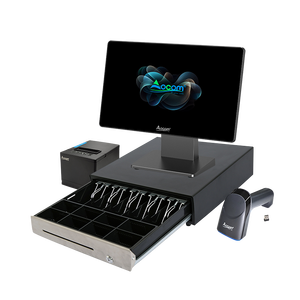 Sistema POS <span class=keywords><strong>de</strong></span> Escritorio <span class=keywords><strong>de</strong></span> 15.6 Pulgadas con Escáner e Impresora, Conjunto Completo <span class=keywords><strong>de</strong></span> Caja Registradora para Supermercados, Farmacias y Fruterías - Product Image 1