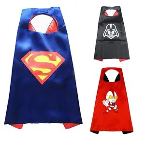 Capes de super-héros personnalisées pour enfants 11 styles de film en polyester double face vêtements d'Halloween costume de fête 2 pièces dans un ensemble