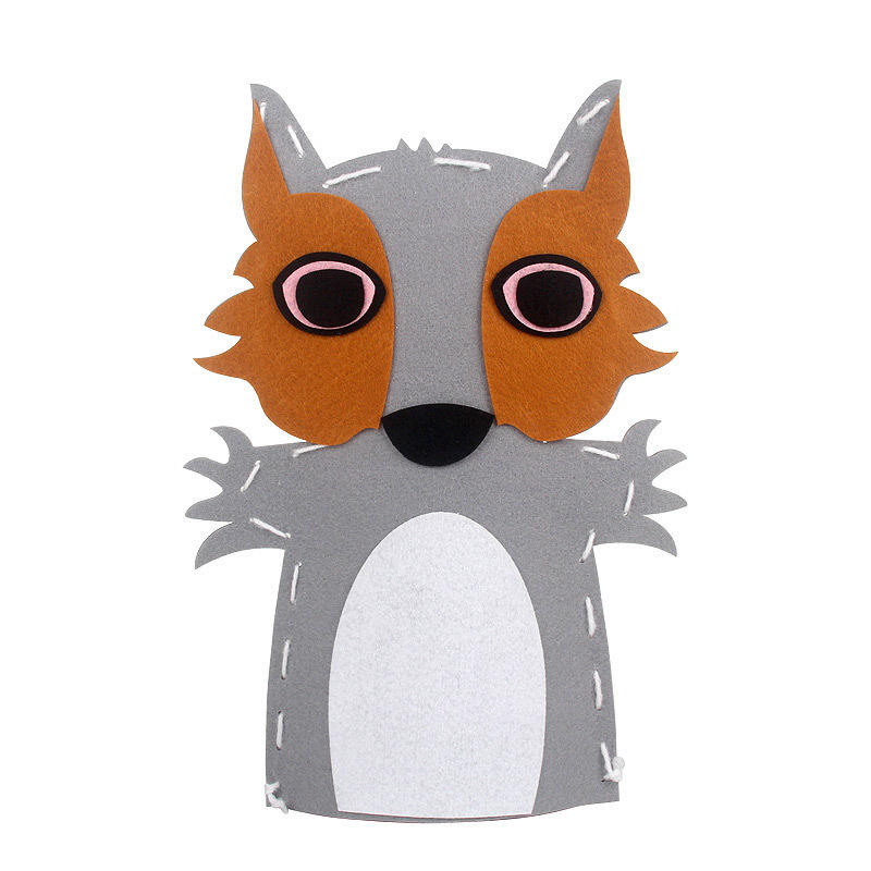 Lobo gris de bricolaje