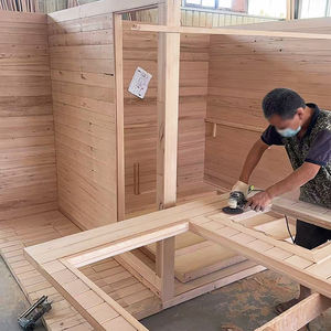 غرفة ساونا بخارية فاخرة بتصميم عصري للبيع بالجملة، قطر 2000 مم، مصنوعة من خشب الهيملوك الكندي - Product Image 5