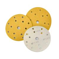 Disques abrasifs en papier de verre doré en gros, feuilles de ponçage dorées pour le meulage et le polissage du bois