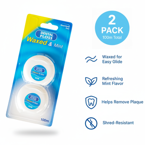 Toptan OEM 100 m Mumlu Nane Aromalı Naylon Diş İpi Makara 2 Paket Arayüz Diş İpi Temizleyici Yetişkinler İçin Ağız Hijyeni Bakım - Product Image 6