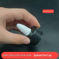 Bouchons coniques à bec effilé de 18/20/24/28 mm pour flacons de gel capillaire, cosmétiques et colle
