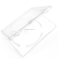 Boîtier de disque de jeu en plastique remplaçable pour PS3, étui de CD, coque de protection de DVD, boîte de disque transparente sans logo