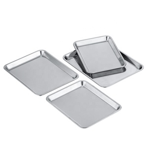 Bandejas Rectangulares Personalizadas al por Mayor para Catering, Bandejas de Acero Inoxidable para Servir en la Cocina - Product Image 1