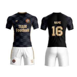 Set di Maglie <span class=keywords><strong>da</strong></span> <span class=keywords><strong>Calcio</strong></span> Sublimate per Ragazzi con Nome Personalizzato <span class=keywords><strong>e</strong></span> Logo della Squadra Stampati, T-Shirt con <span class=keywords><strong>Pantaloncini</strong></span>, Maglia <span class=keywords><strong>da</strong></span> <span class=keywords><strong>Calcio</strong></span> Prodotta in Thailandia - Product Image 1