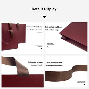 Magasin <span class=keywords><strong>de</strong></span> vêtements pour femmes écologique haut <span class=keywords><strong>de</strong></span> gamme emballage cadeau panneau ivoire sac en papier blanc Durable conception réutilisable pour Salon - Product Image 3