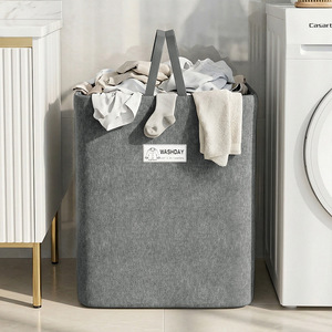 Cesto de <span class=keywords><strong>Ropa</strong></span> <span class=keywords><strong>Sucia</strong></span> Plegable de Gran Tamaño, de Plástico para el Hogar, con Diseño a Cuadros de Tela de Algodón y Lino, para Almacenamiento de Juguetes - Product Image 2