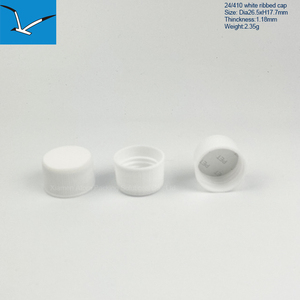 Fast Delivery <strong>Black</strong> 20 410 Ribbed Plastic PP Screw Cap Skirt Lid with Peel Induction <strong>Seals</strong> for PE and PET Bottles - Product Image 3