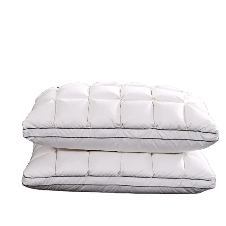 Customized white box design good quality goose feather goose down hotel pillow