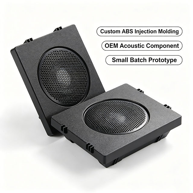 Custom ABS Injection Molded Speaker Grille Panel OEM Acoustic Plastic Component Small Batch Prototype Part Manufacturer JSD