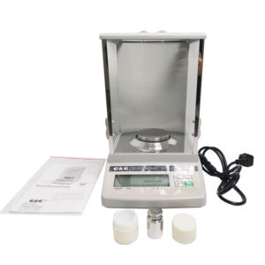 ميزان رقمي تحليلي إلكتروني أوتوماتيكي لوزن المواد الكيميائية في المختبر بشاشة LCD بحساسية عالية 0.0001 جم-200 جم ودقة عالية - Product Image 1