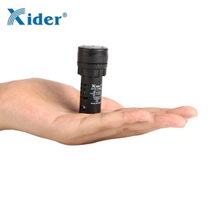AD22-22SM LED chỉ báo tín hiệu đèn thí điểm với buzzer Đen - Product Image 5