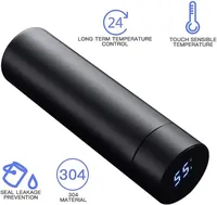 Thermos intelligent de 480 ml en acier inoxydable 304 avec affichage de la température, étanche, à double paroi sous vide