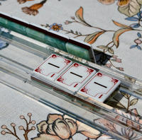 Ensemble de Mahjong Américain Pliable de Luxe, 160 Tuiles, Écologique, Comprend des Accessoires de Mahjong Gratuits pour les Jeux de Table