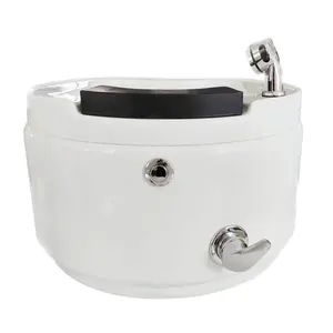 Hot Sale Nail Shop Massage ACRYLIC Foot Sink Pedicure Bowl Portable For Pedicure Chair Beauty Salon Foot SPA Bowl