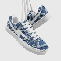 Chaussures de skate personnalisées pour hommes, baskets en toile à semelle épaisse rehaussante, semelle en caoutchouc solide